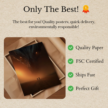 Mysterious Desert Encounter Poster