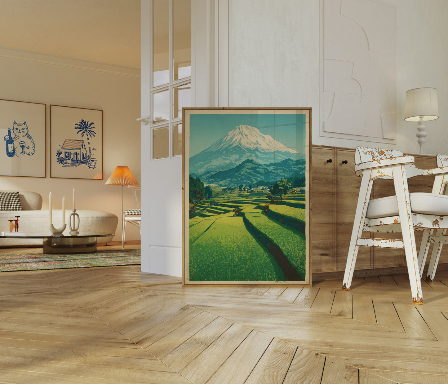 Cartel del Valle Agrícola del Monte Fuji