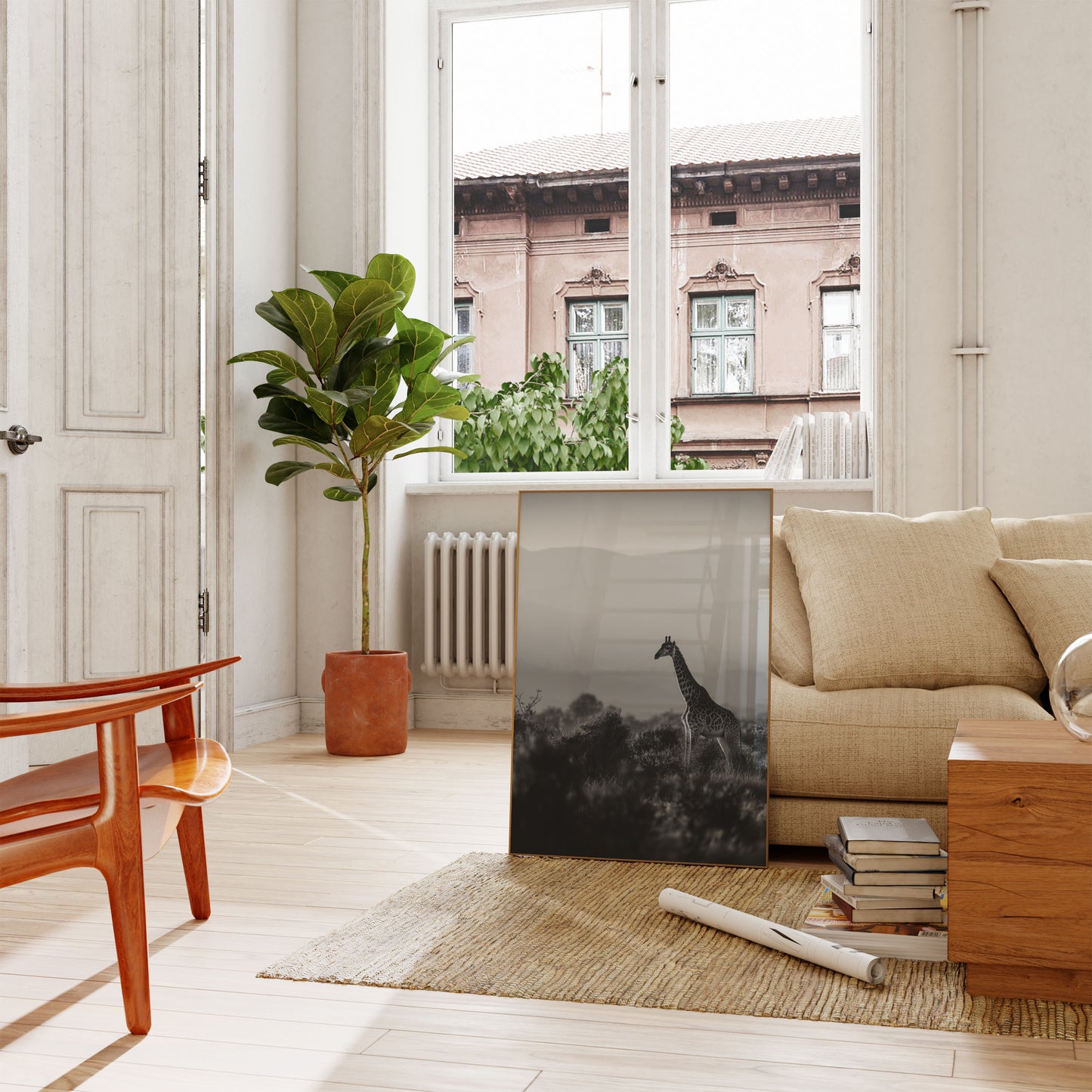 Majestic Giraffe Wilderness Poster