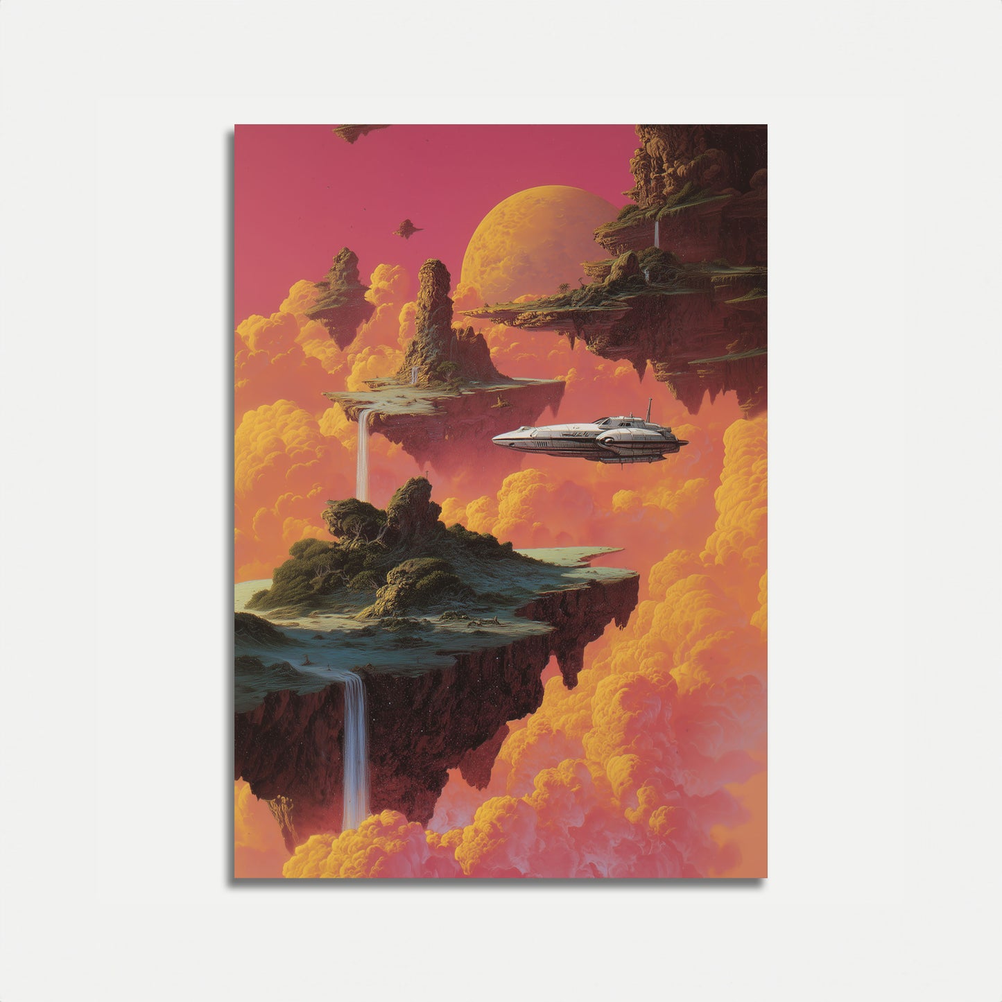 Affiche Explorateur du Ciel Rétro Science-Fiction