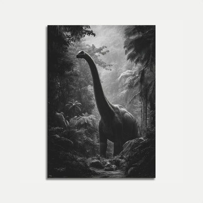 Póster del Brontosaurio de la Jungla Prehistórica