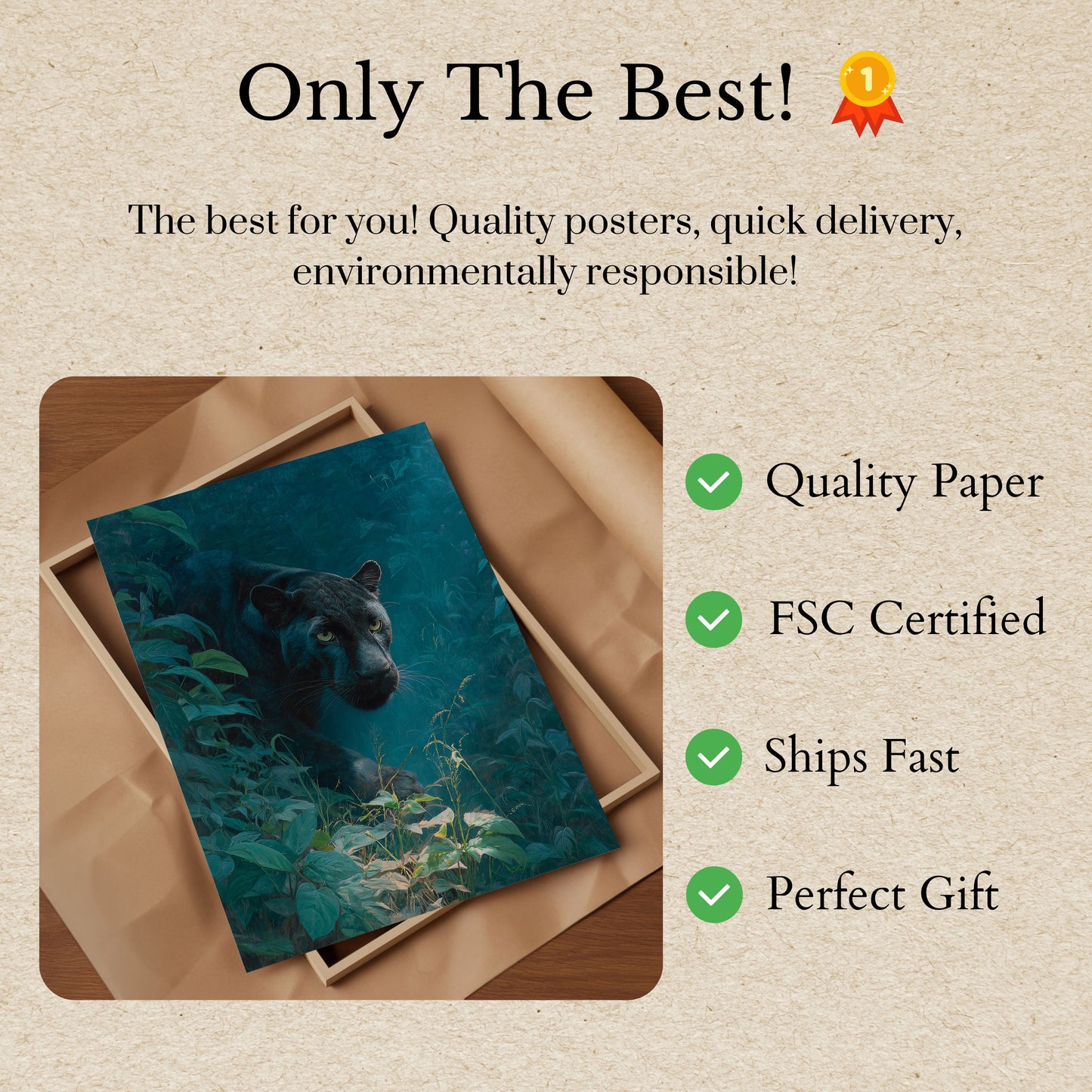 Černá Pantera v Džungli Plakát