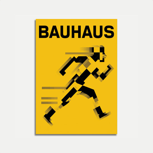 Bauhaus Running Figure Poster