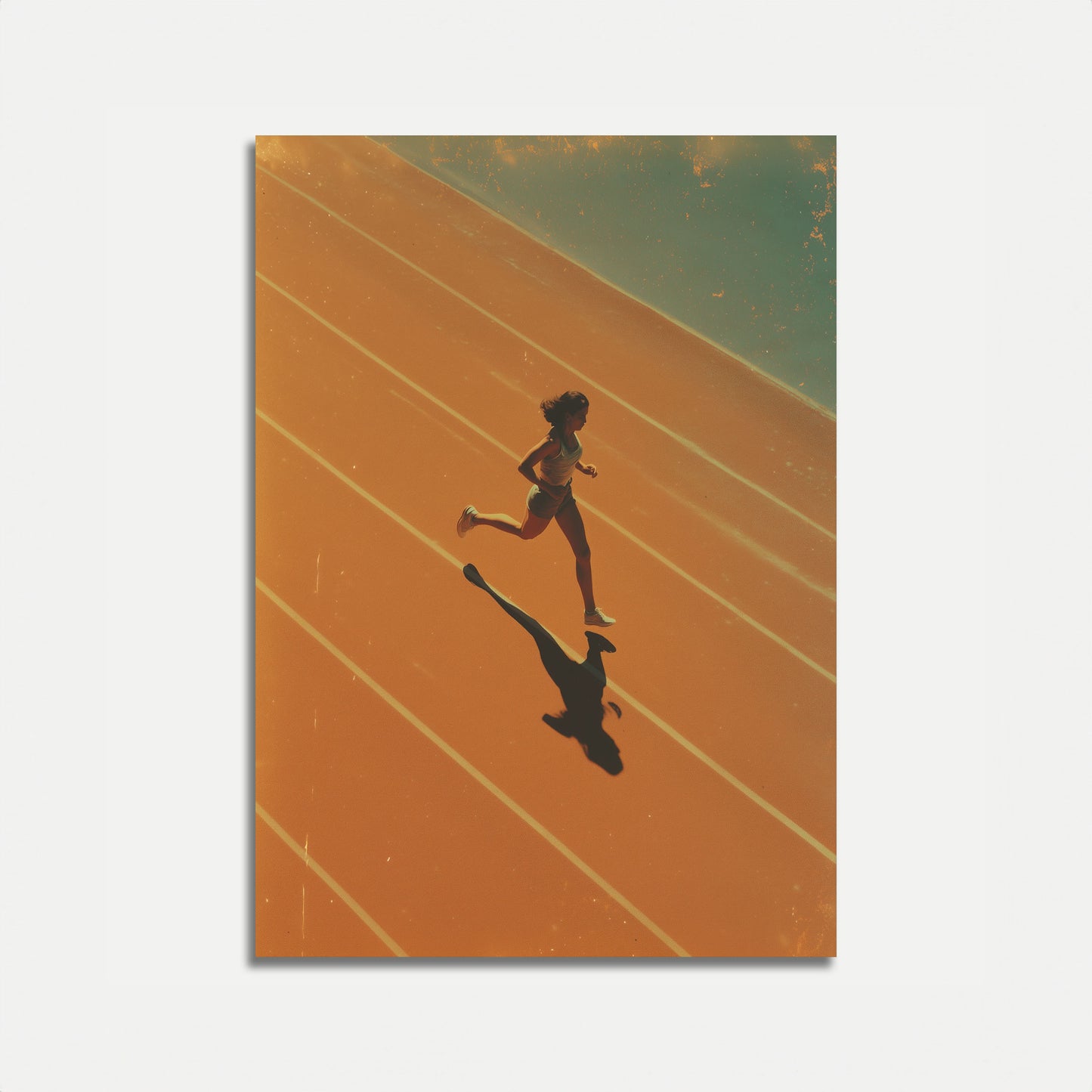 Golden Hour Running Spirit Poster