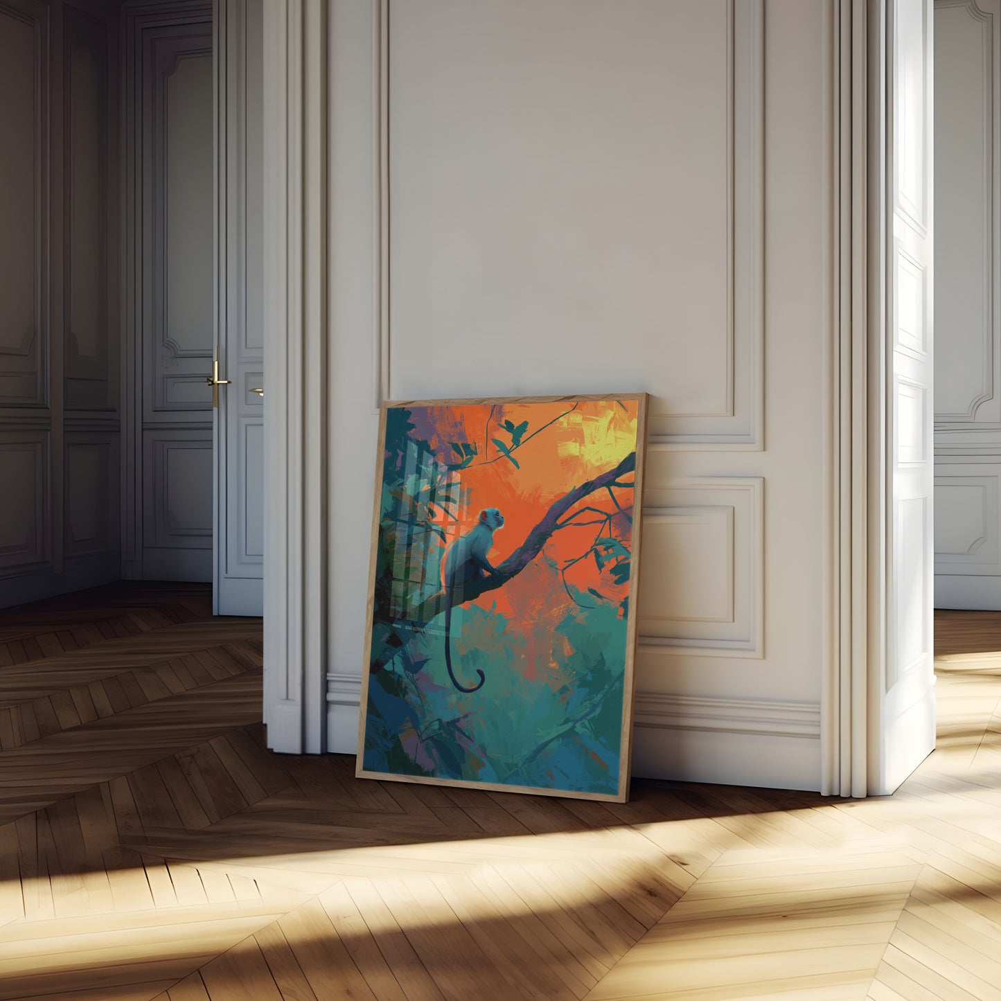 Twilight Monkey Forest Poster