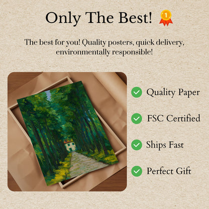 Emerald Forest Path Poster