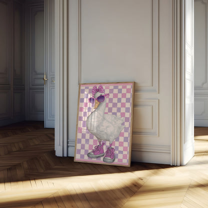 Stylish Duck Fashion Poster
