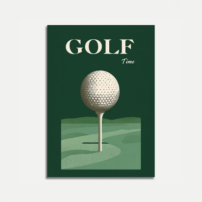 Affiche Vintage Temps de Golf