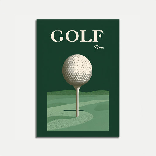 Golf Time Vintage Poster