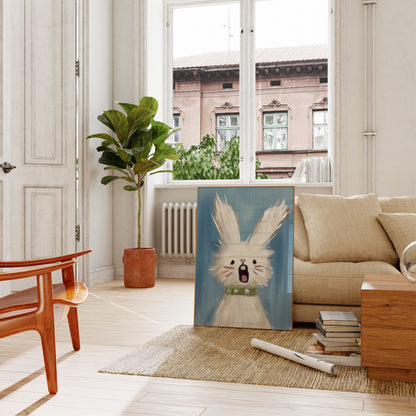Screaming Fluffy Bunny Poster