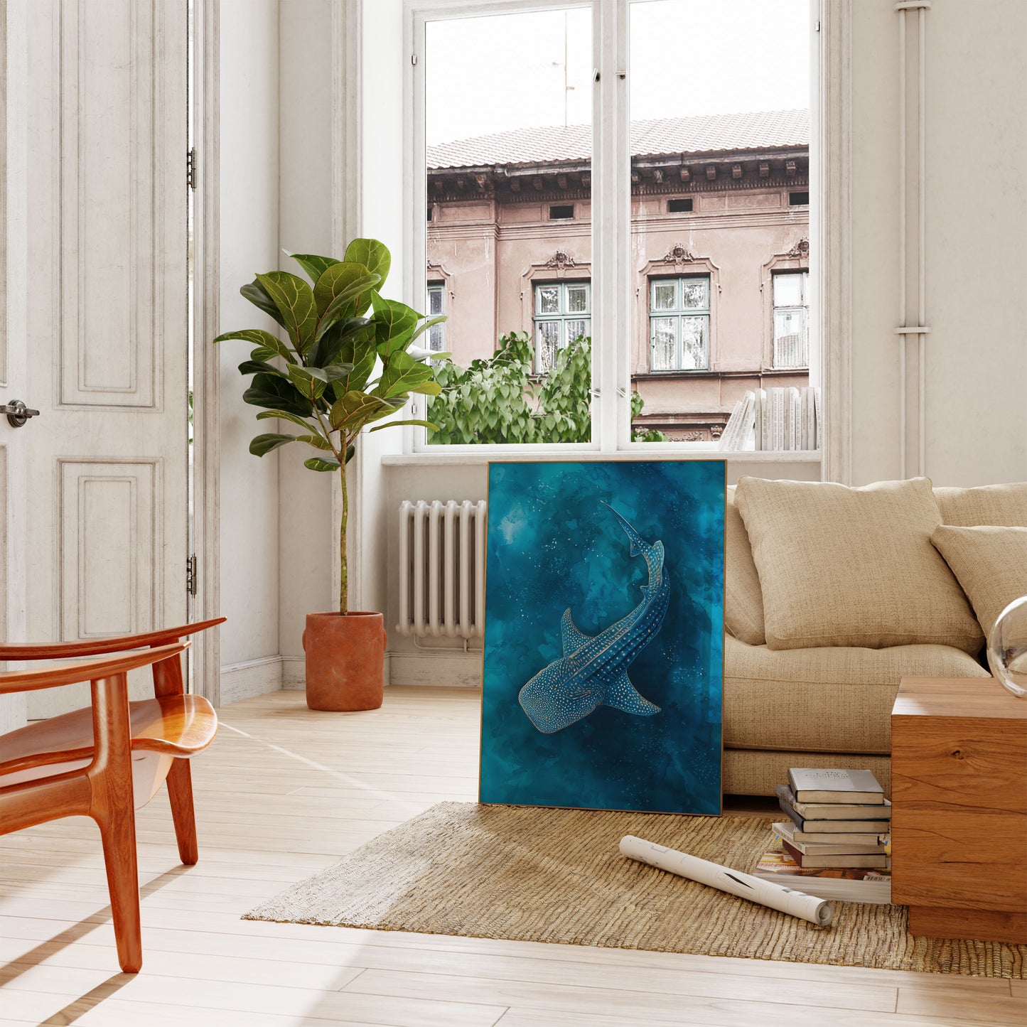 Spotted Whale Shark Ocean Poster