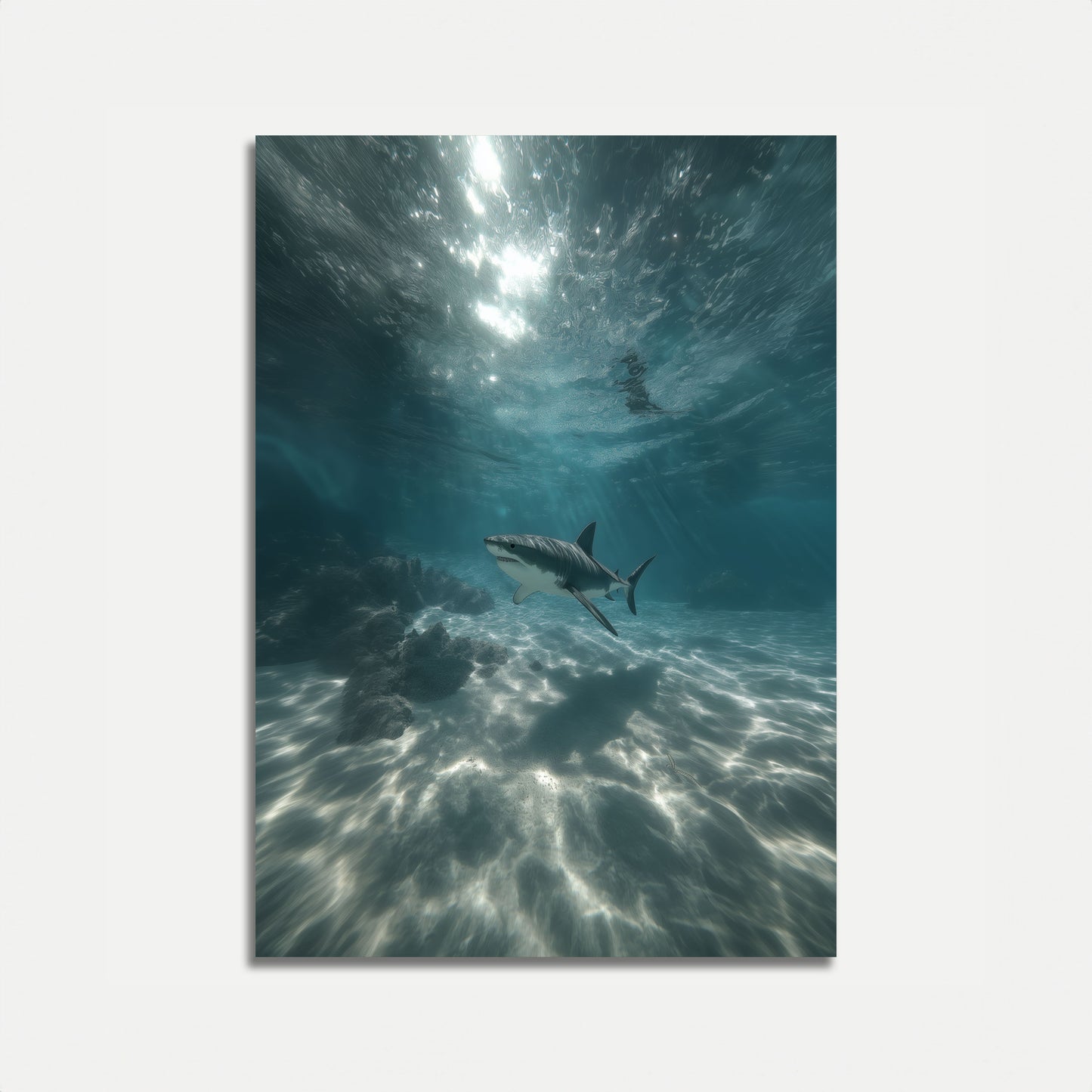 Underwater Predator Shark Poster
