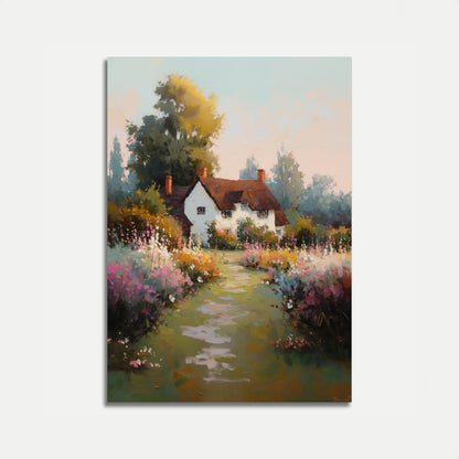 Cottage Garden Landscape Poster