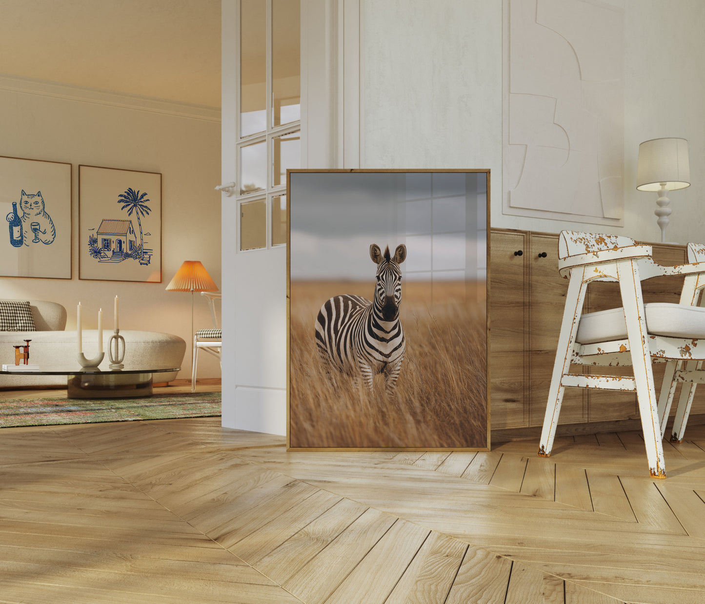 Stripes in the Savanna Poster
