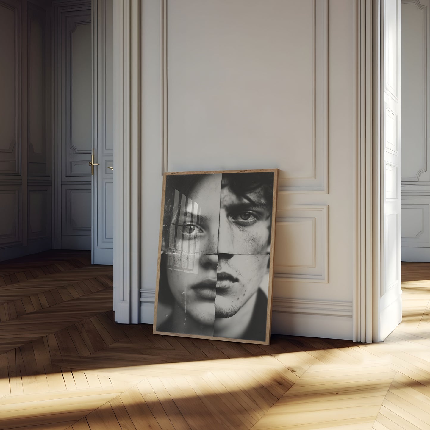 Fractured Identity Portrait Poster