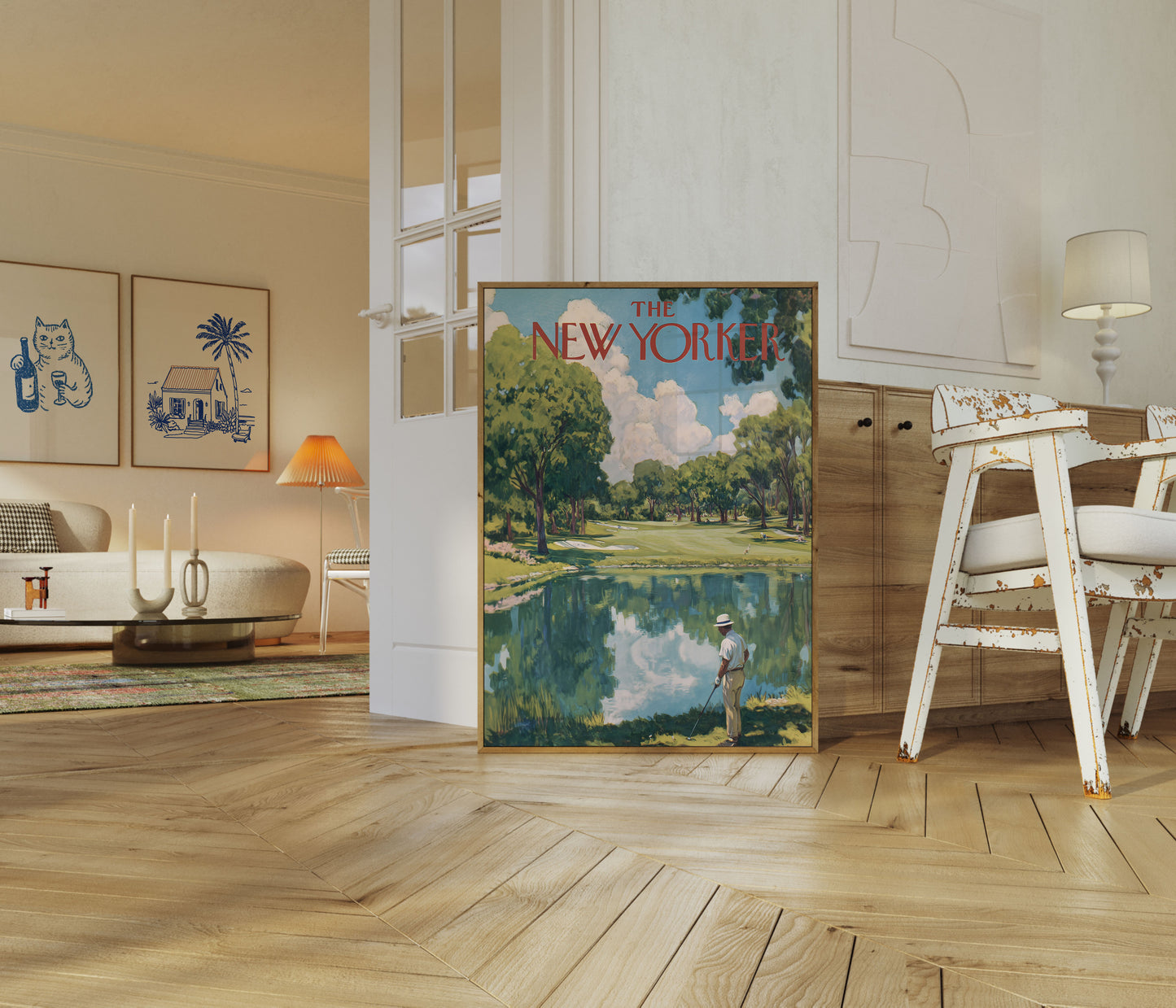 New Yorker Golf Course Vintage Poster