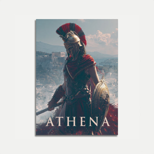 Athena Greek Goddess Warrior Poster