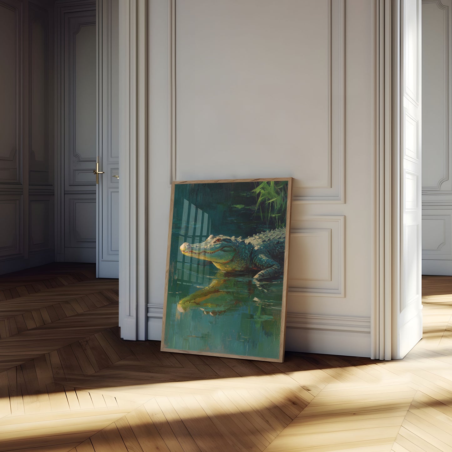 Póster del caimán de Emerald Waters