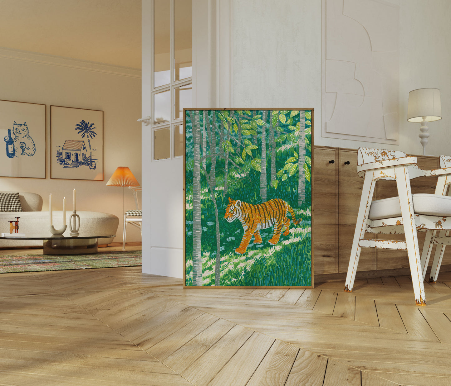 Emerald Forest Tiger Poster