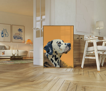 Dalmatian Dog Profile Poster