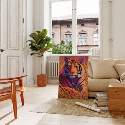 Vibrant Tiger Portrait Poster