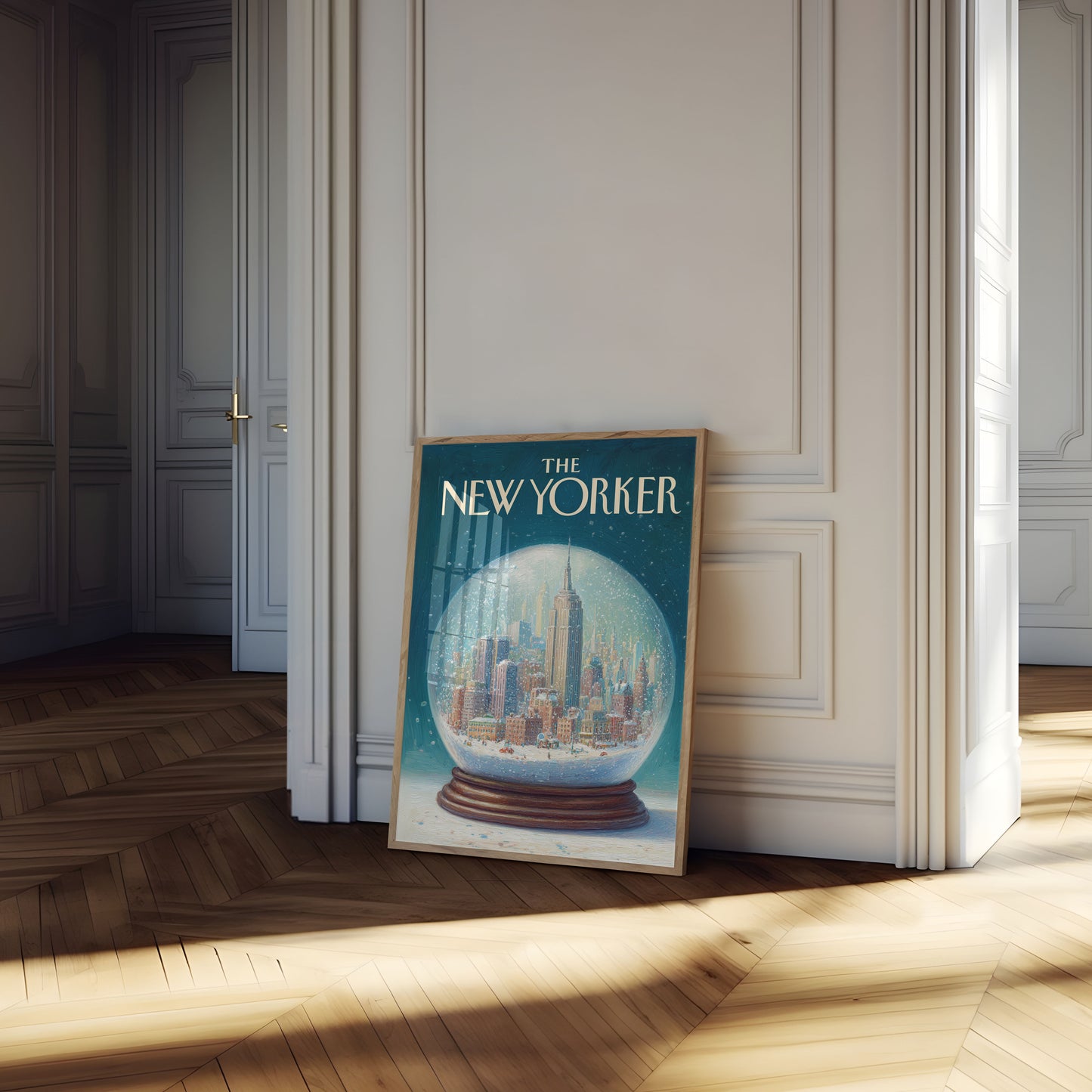 New York Snow Globe City Poster