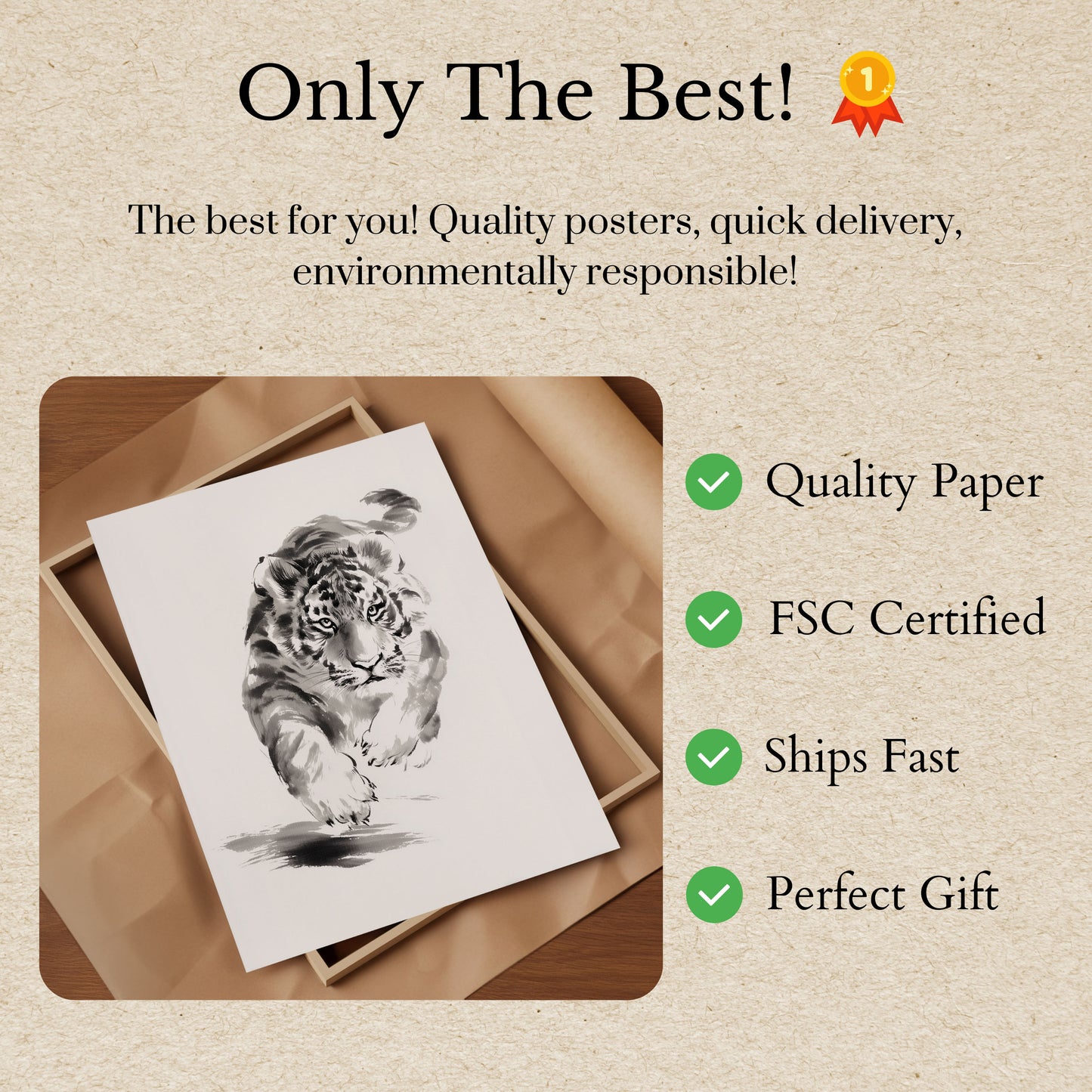 Powerful Ink Tiger Motion Poster