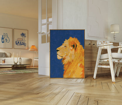 Golden Lion Profile Poster