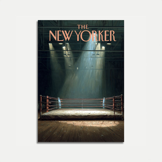 Empty Boxing Ring New Yorker Poster