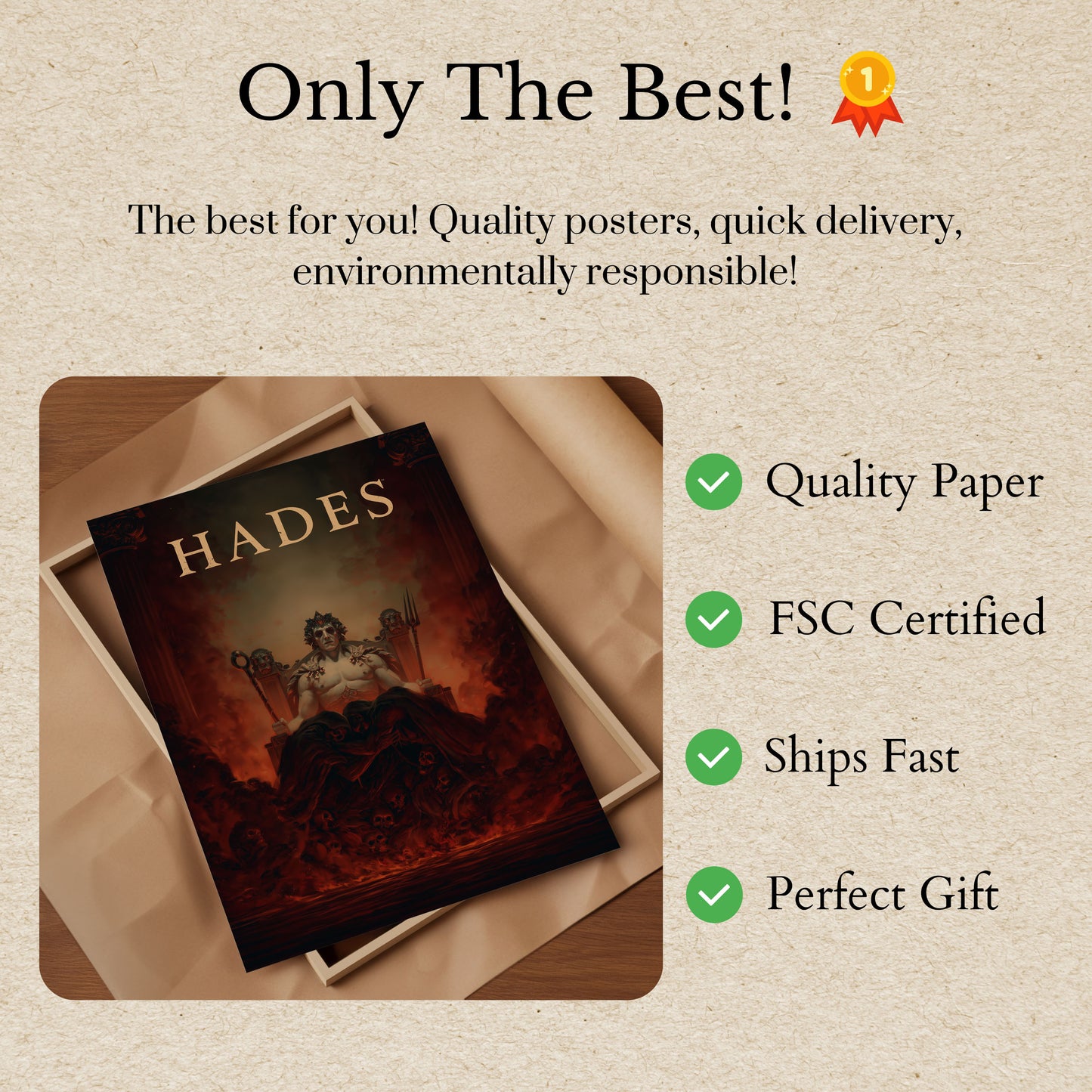 Hades Greek Mythology Poster
