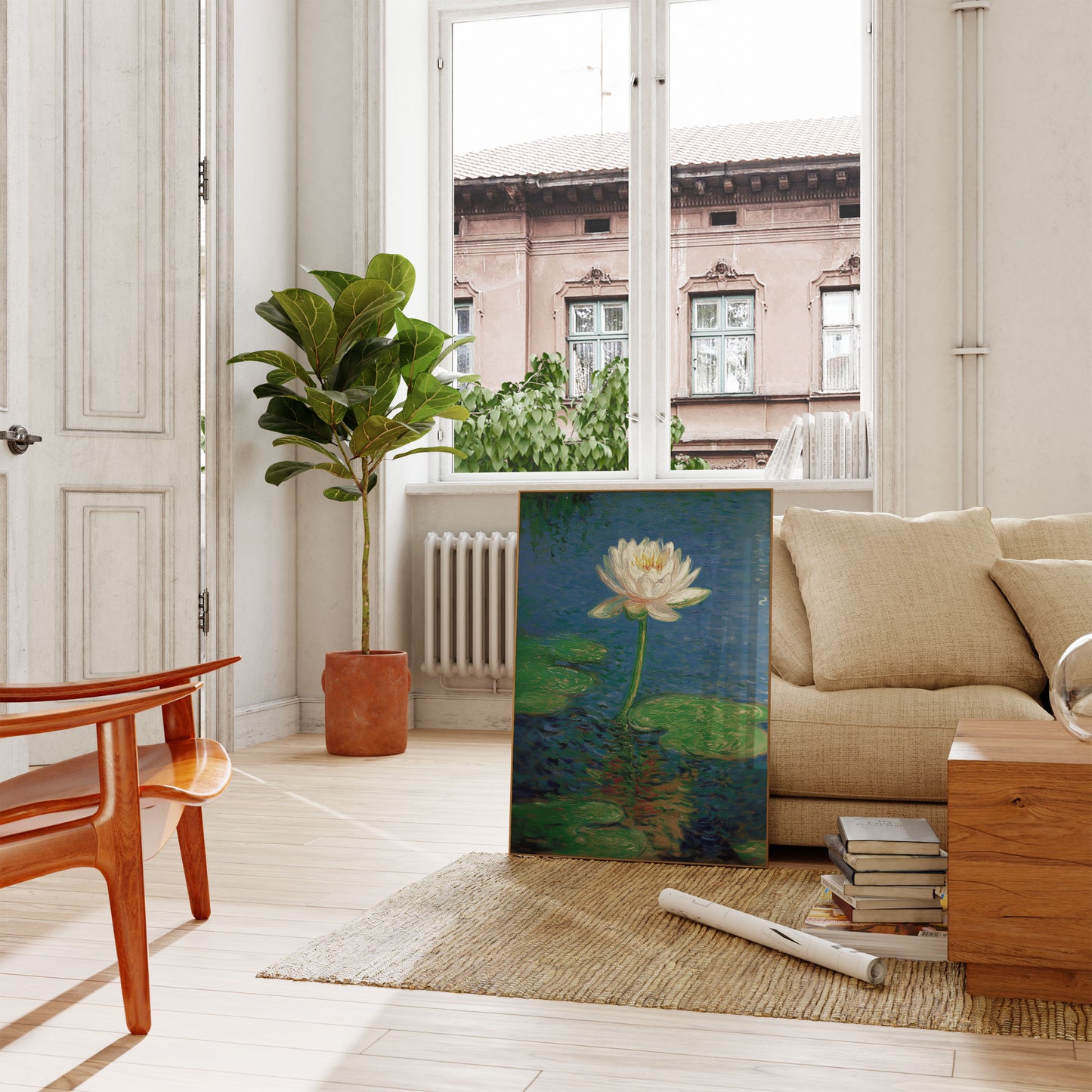 Plakat Kwiat Białej Nenufarki