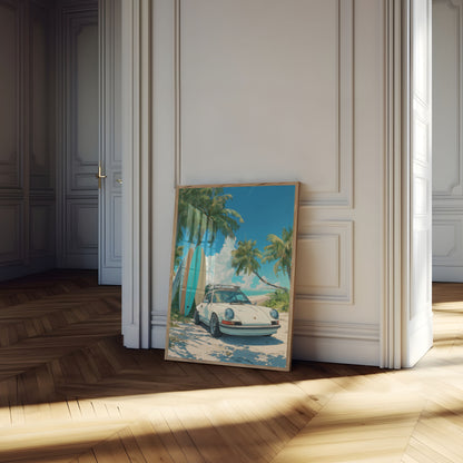 Porsche Beach Escape Poster