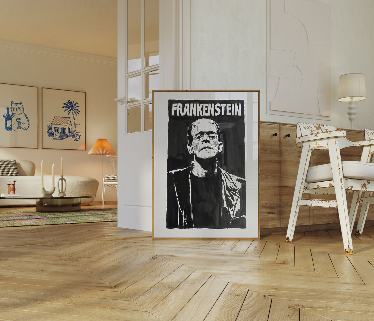 Frankenstein Klasyczny Plakat Grozy