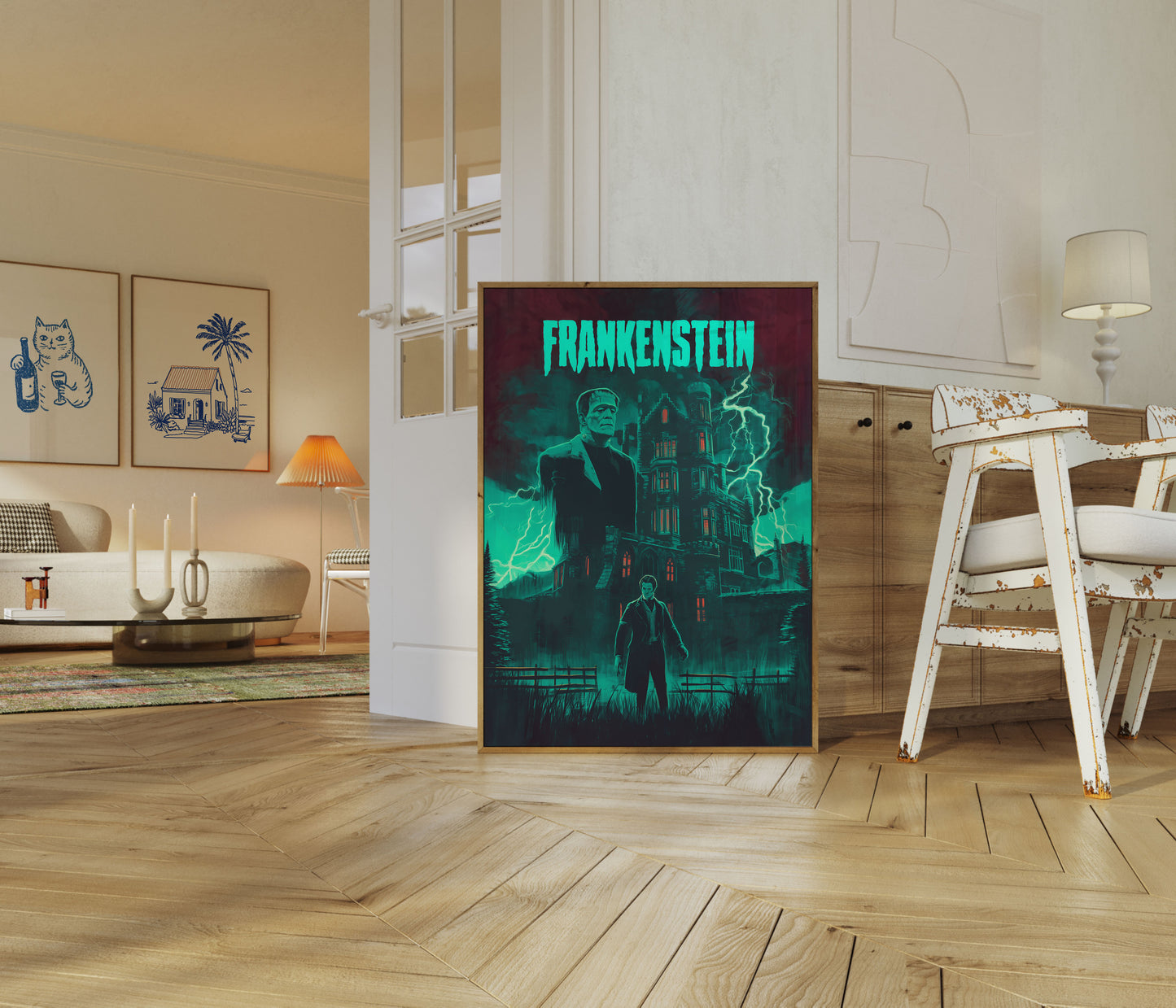Plakat Zamku Potwora Frankensteina