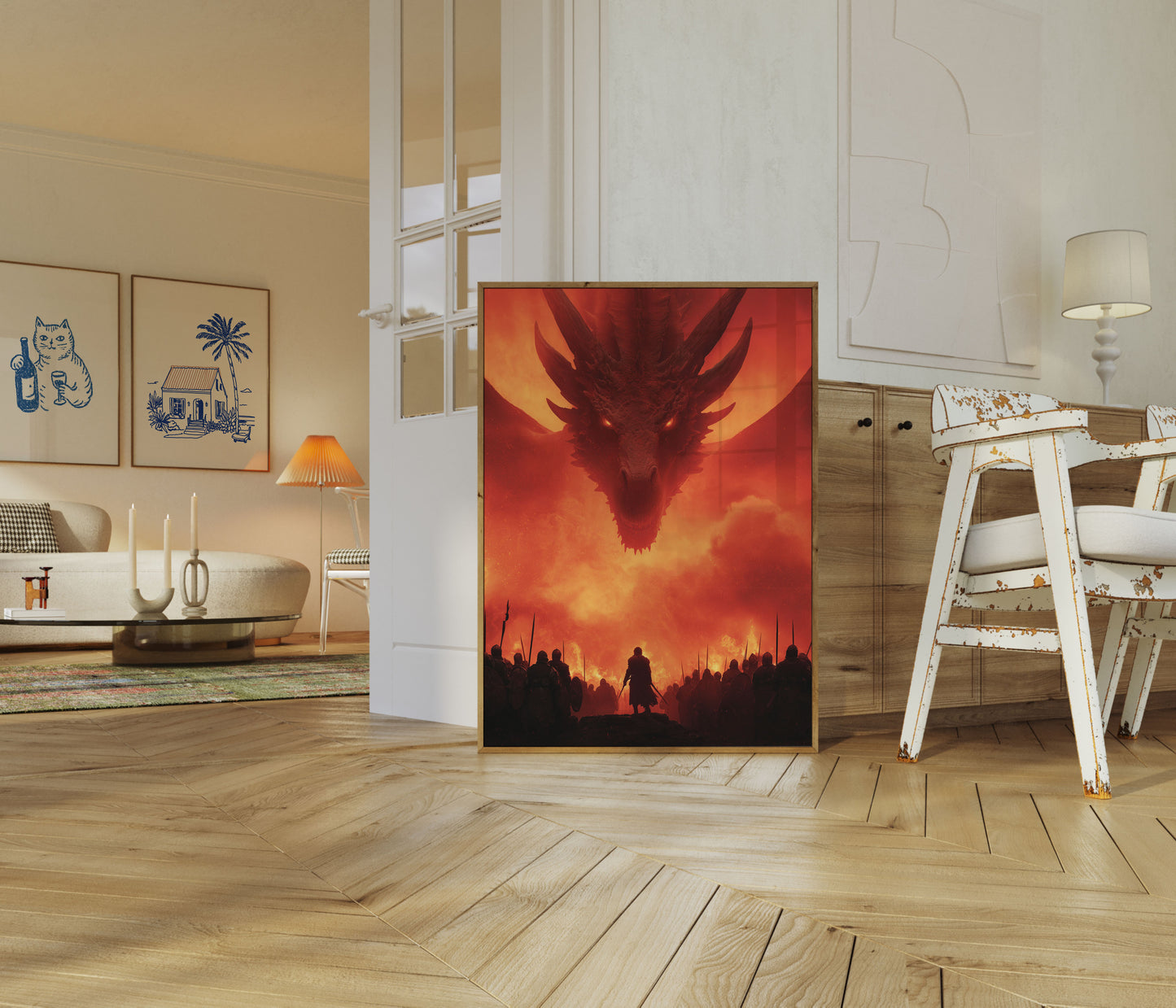 Póster del Dragón de Fuego y Sangre