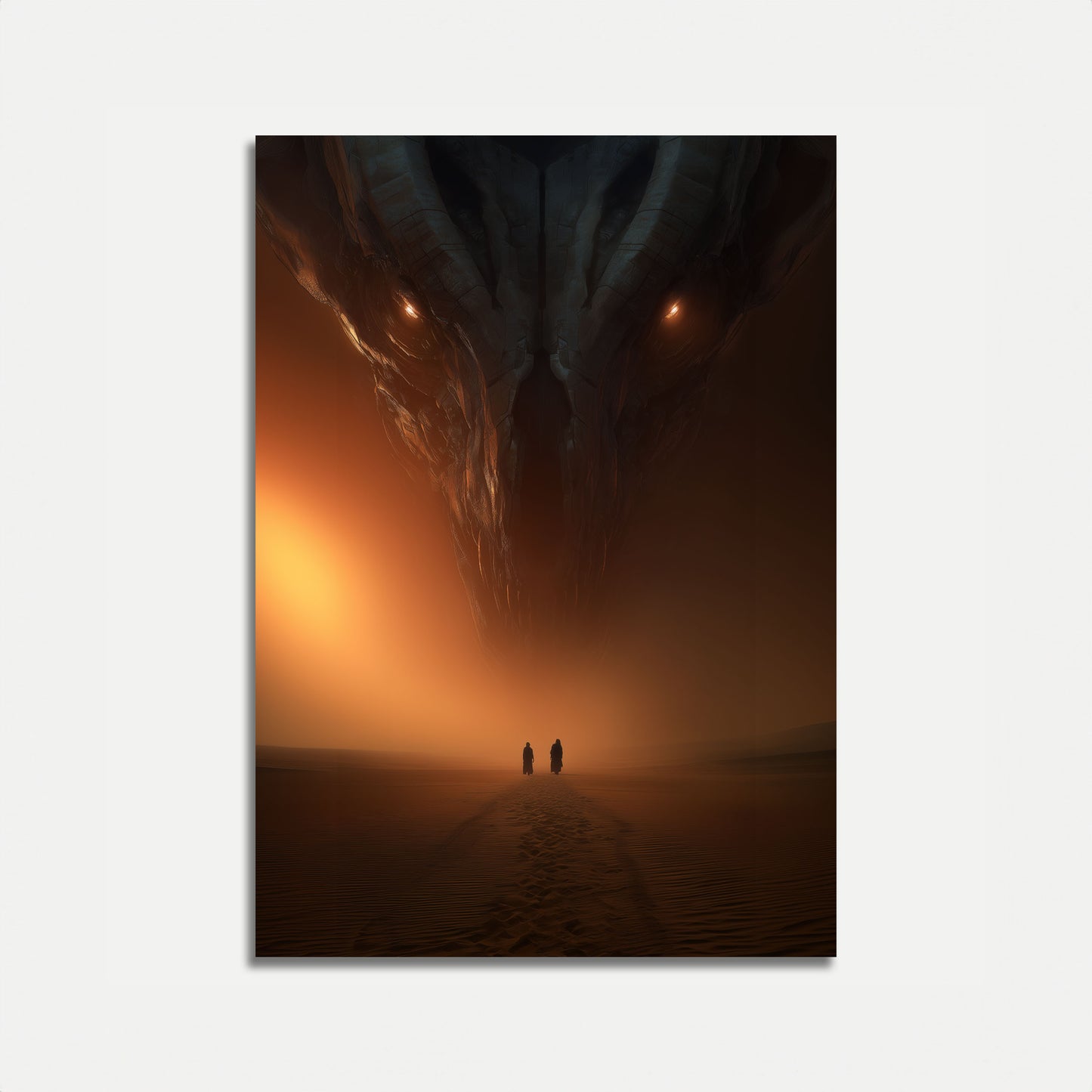 Mysterious Desert Encounter Poster