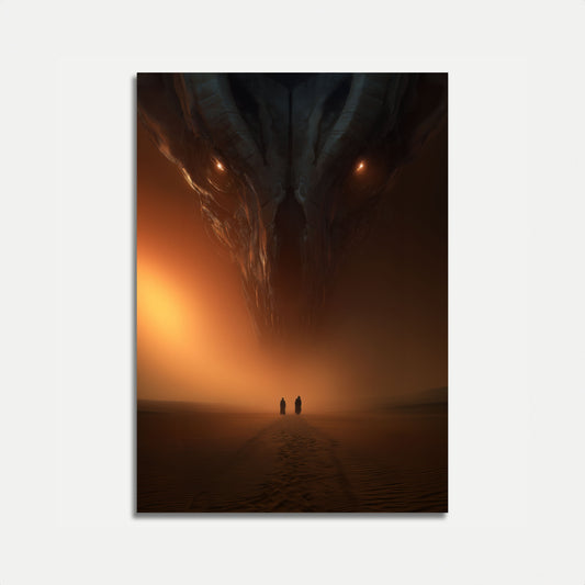 Mysterious Desert Encounter Poster