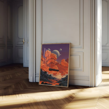 Alien Planet Spaceship Adventure Poster