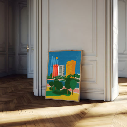 Affiche de Paysage Urbain Moderne