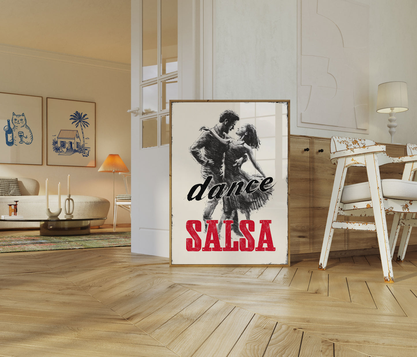Zmysłowy Plakat Salsy Tanecznej