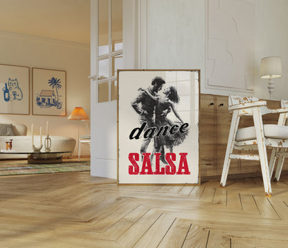 Zmysłowy Plakat Salsy Tanecznej