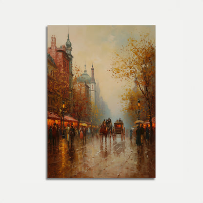 Autumn in Old City Poster