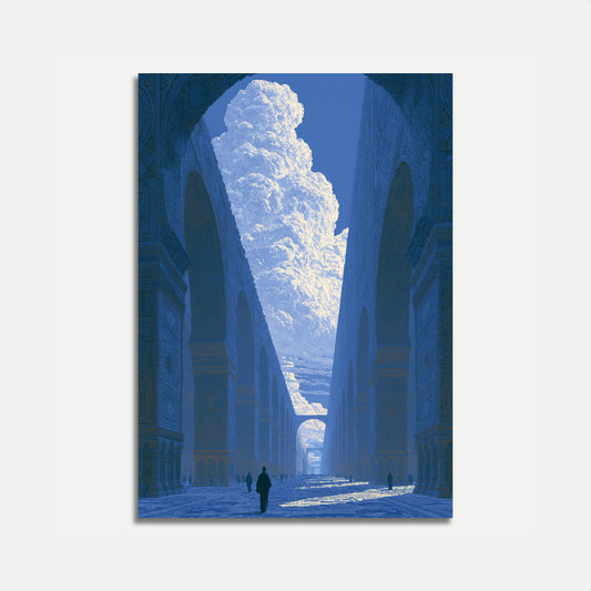 Ancient Columns and Sky Poster
