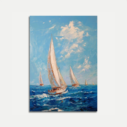 Coastal Sailing Adventure Poster