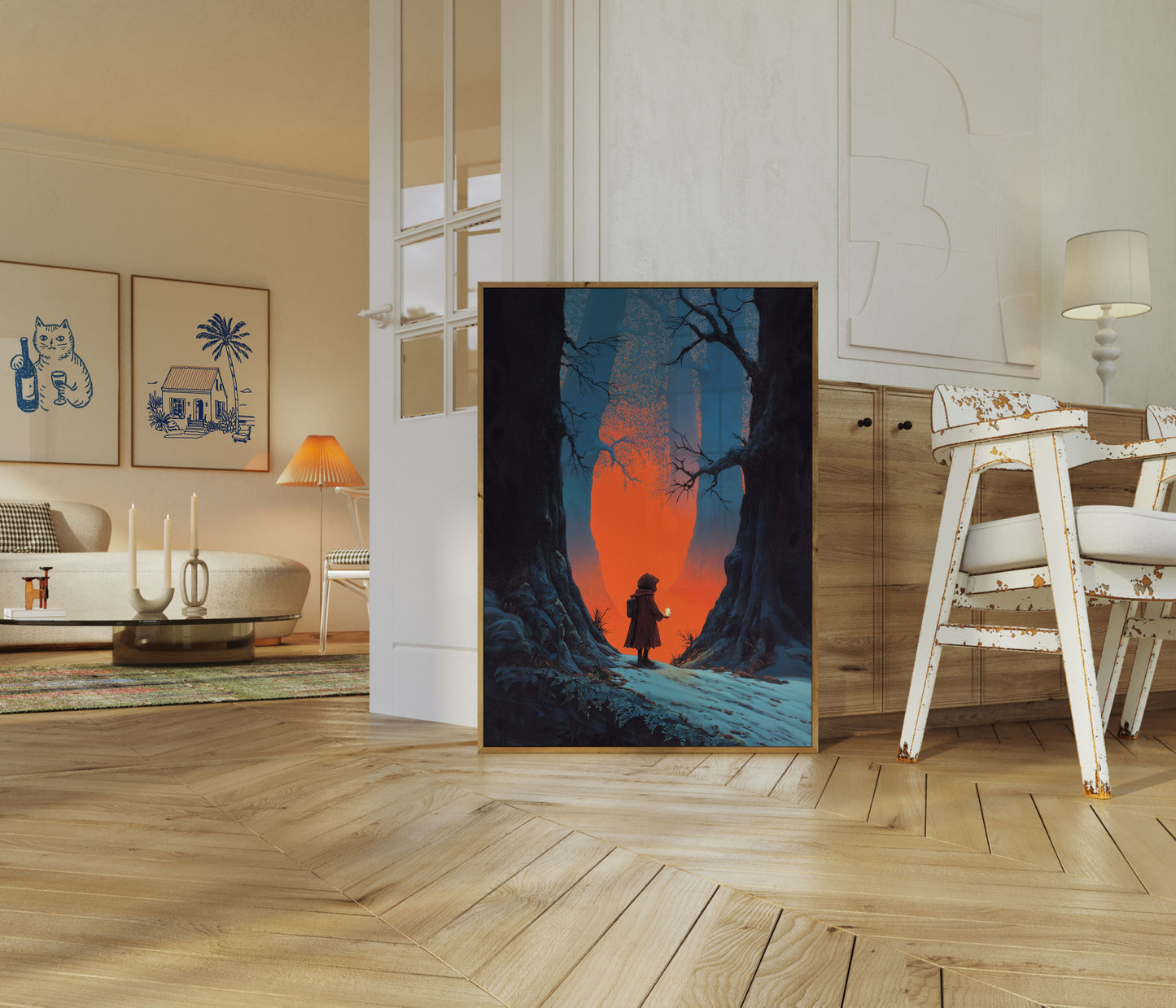 Wanderer in the Cavern Poster