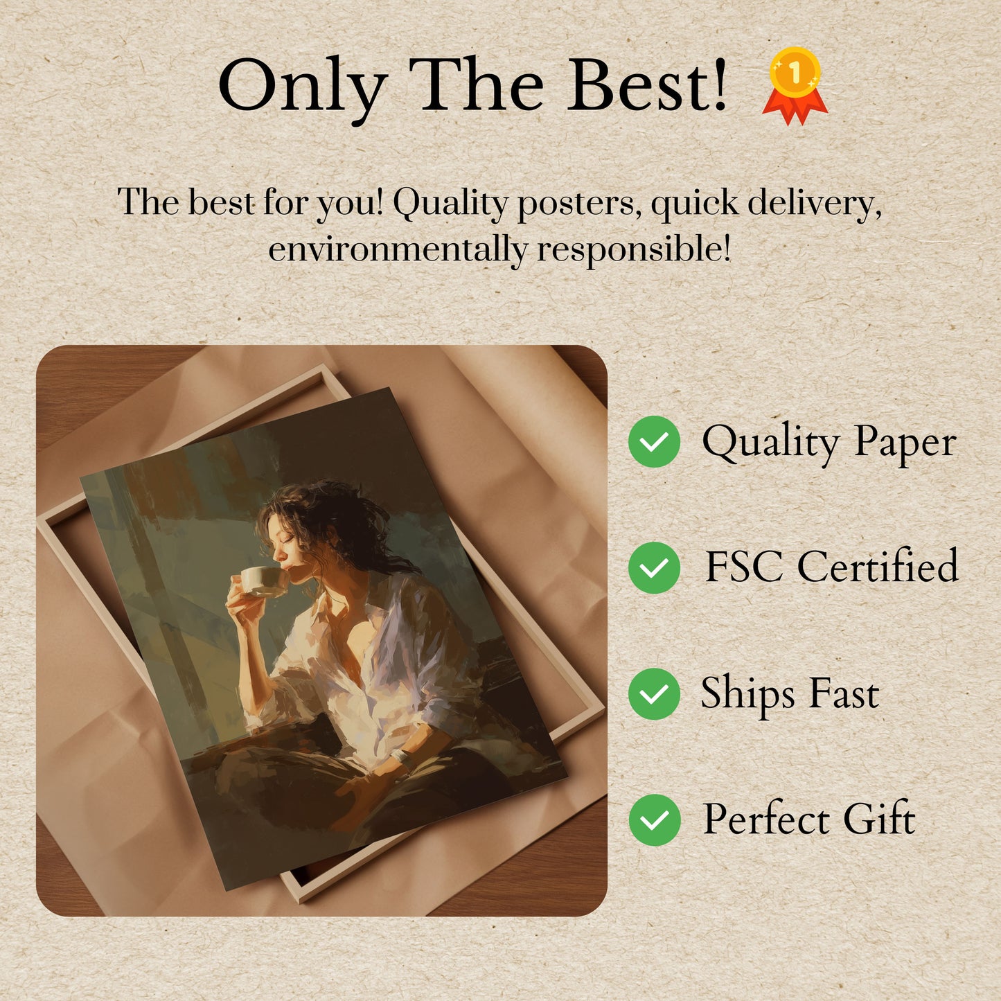 Morning Coffee Serenity Poster