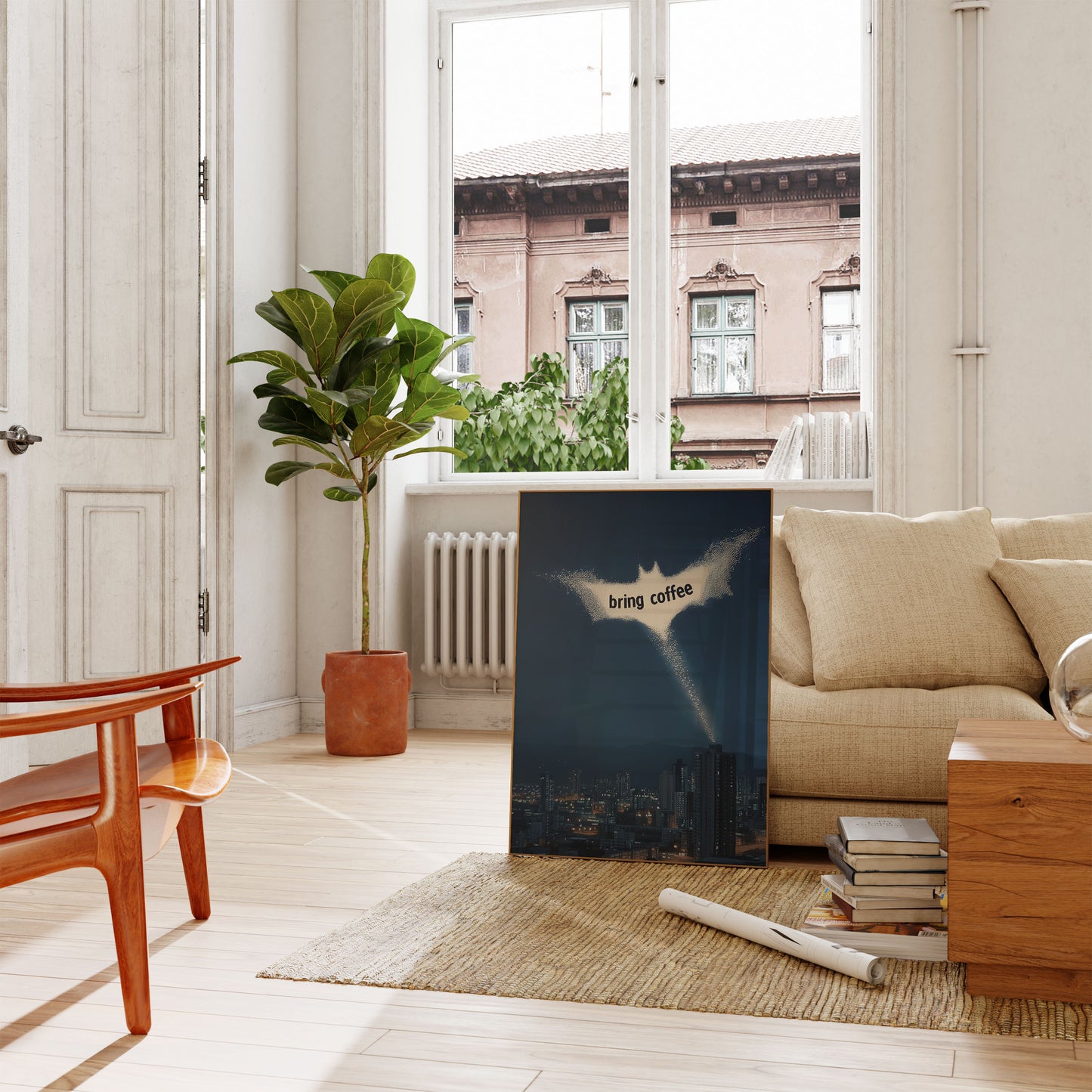 Bat Signal Coffee Call Poster