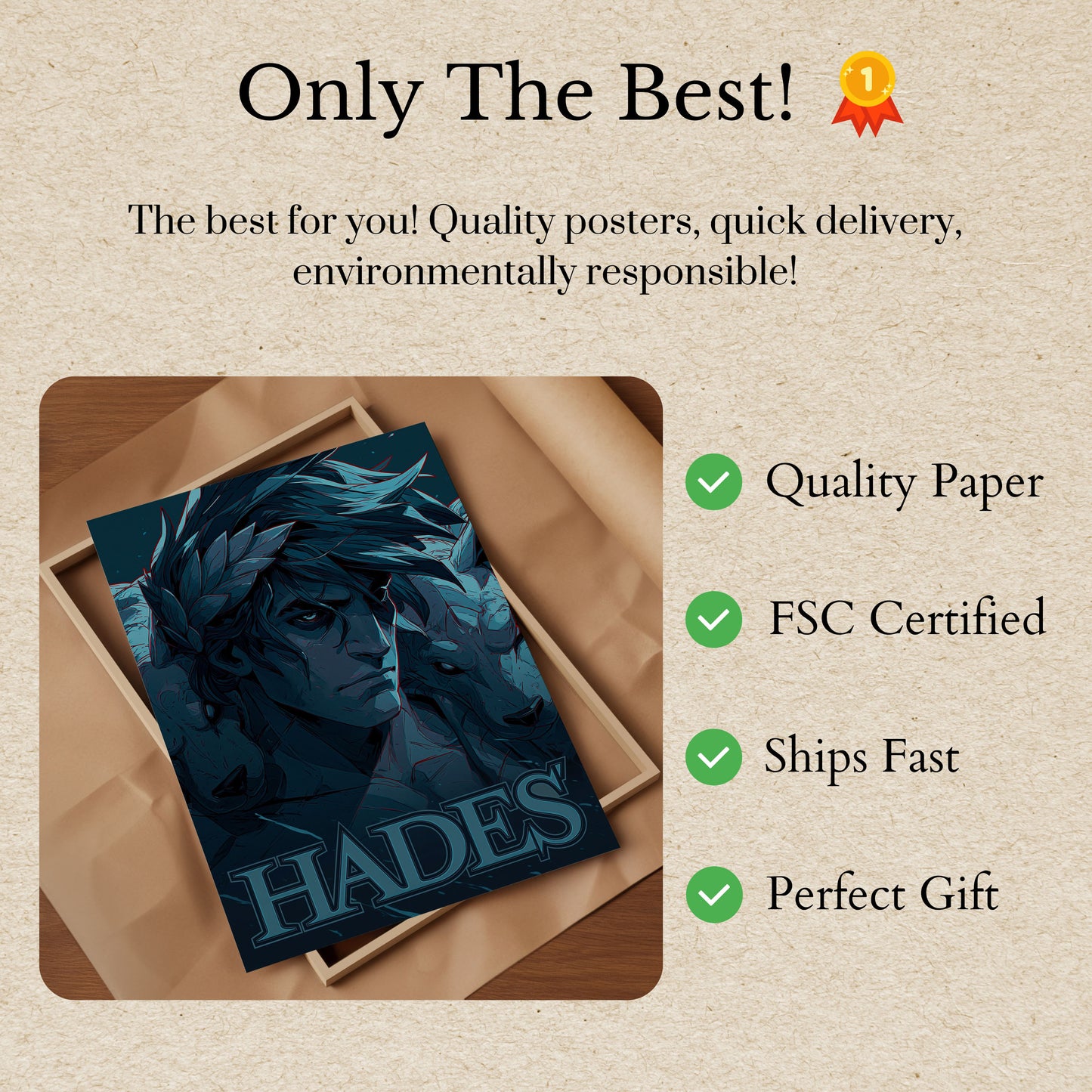 Hades Bůh podsvětí plakát