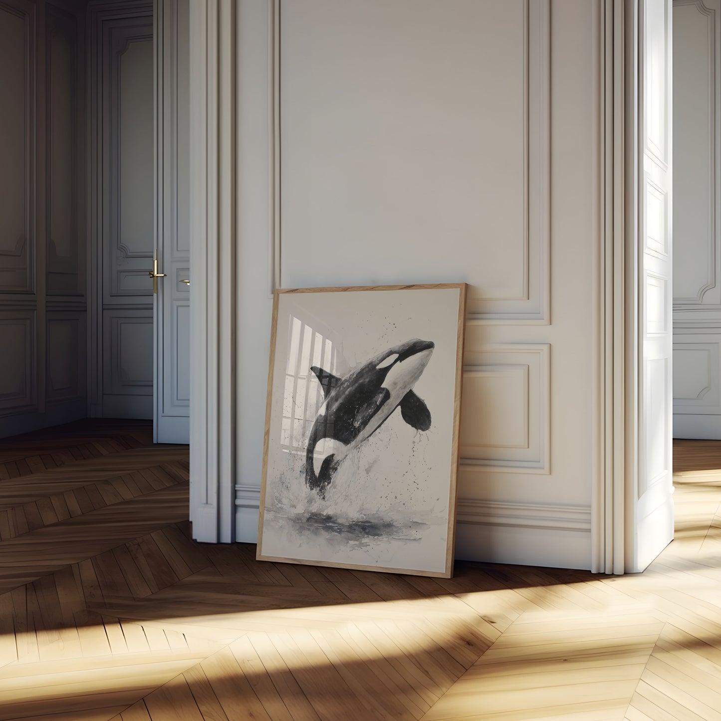 Majestic Orca Ocean Leap Poster