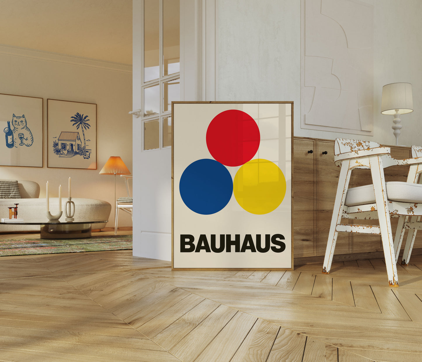 Bauhaus Primary Colors Poster